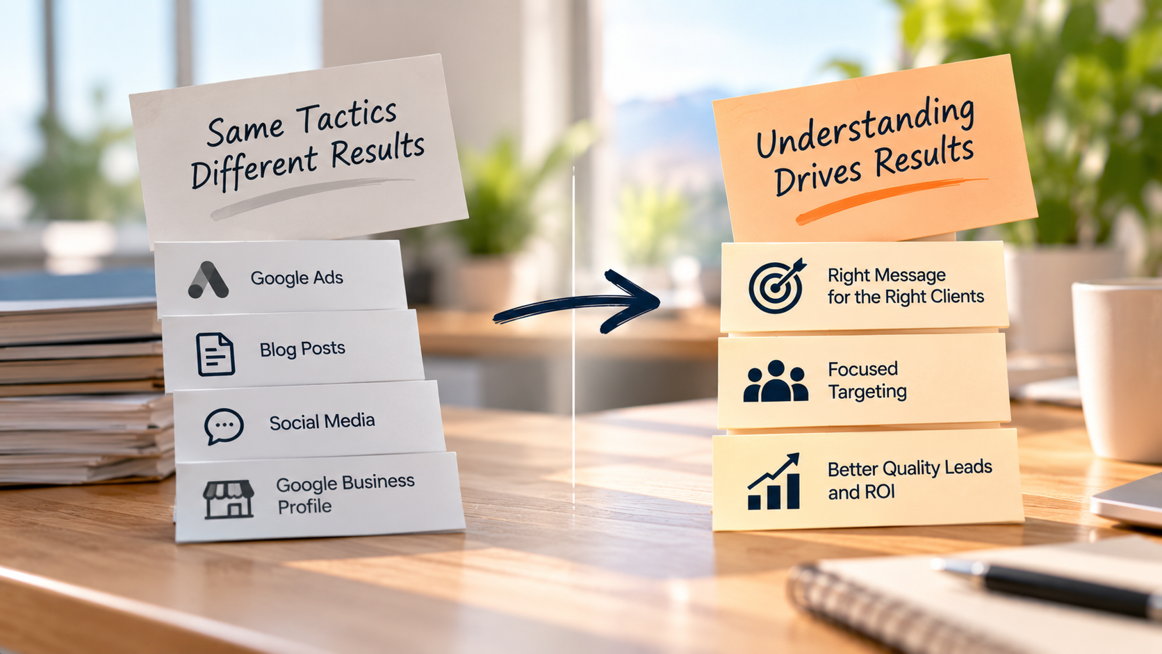 Illustrative visual for Why understanding comes before tactics
